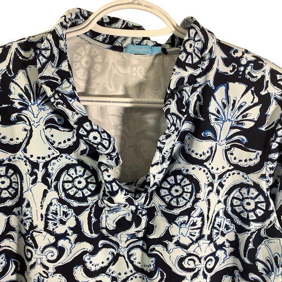 J. McLaughlin Floral Ruffled Blouse - Picture 3 of 10